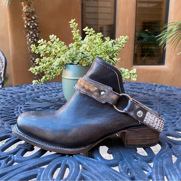 SOLD FreeBird by Steven Train Leather Mule Heel Bootie - Picture 5 of 12